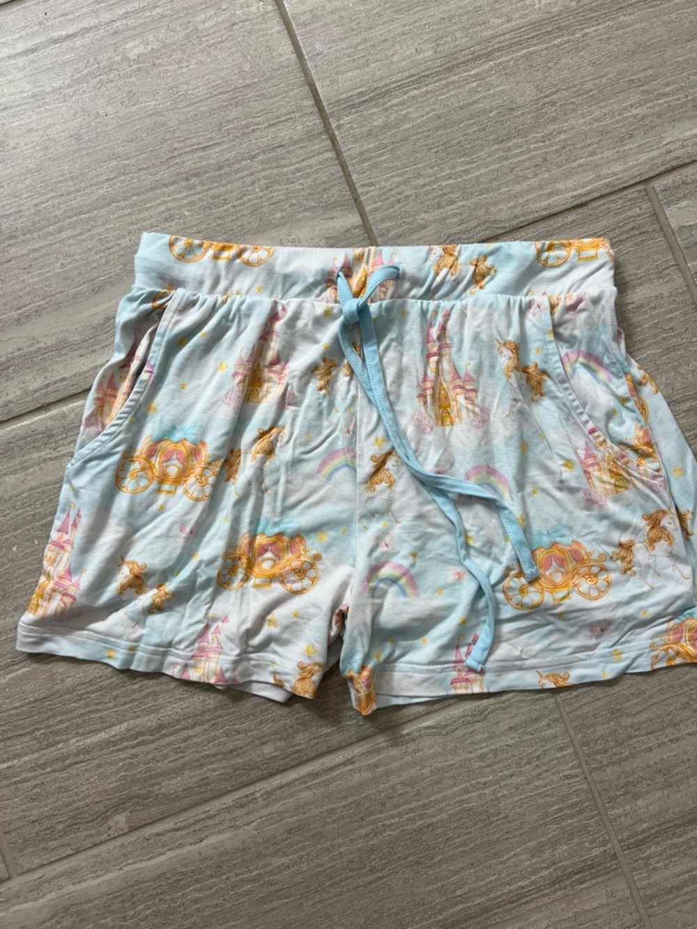 Little Snuggles Dream on Princess Bamboo shorts